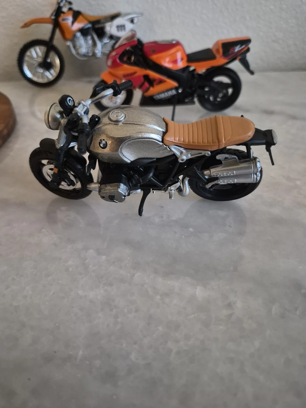 Honda KTM Yamaha Diecast Toy Motorcycles Lot, Multicolor, SX 520 Model